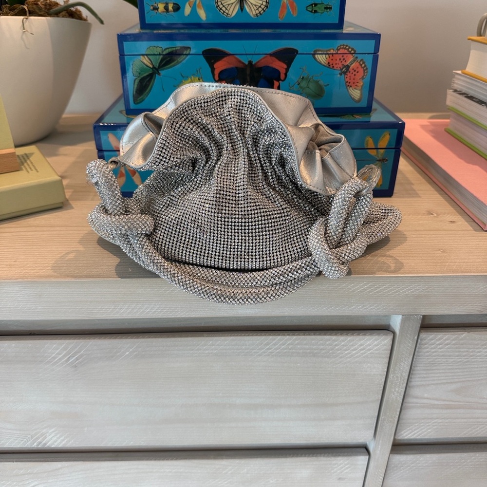 cult gaia Silver Crystal Drawstring Pouch